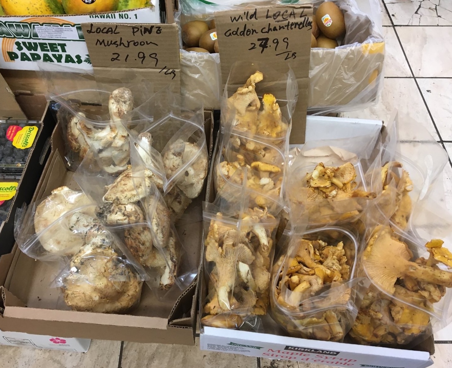 Aaron A's seasonal mushrooms